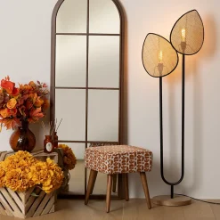 Lampadaire droit Olme en métal H143cm - Atmosphera