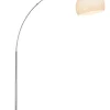 Lampadaire E27 Brilliant Vessa 60W en chrome et blanc - Éclairage moderne et élégant