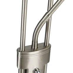 Lampadaire en acier avec lampe de lecture avec LED dimmable en Kelvin - Diva