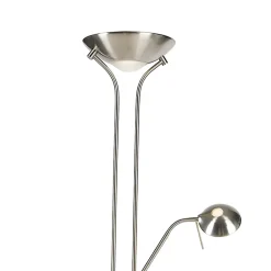 Lampadaire en acier avec lampe de lecture avec LED dimmable en Kelvin - Diva