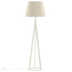 Lampadaire en Bois "Kona" 160cm Blanc