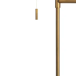 Lampadaire en bronze avec abat-jour blanc et bras réglable - Ladas Deluxe