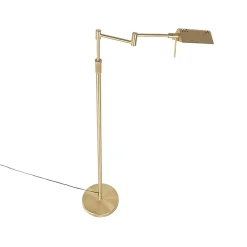 Lampadaire en laiton avec LED et variateur tactile - Notia