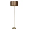 Lampadaire en laiton avec abat-jour en velours bronze 50 cm - Simplo