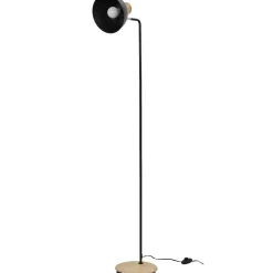 Lampadaire en métal noir 145 cm