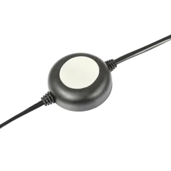 Lampadaire en métal noir mat LED intégrée 2500lm dimmable 35W ⌀30xH.181cm, Goodhome Songor