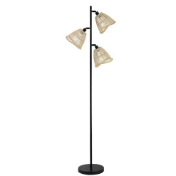 Lampadaire en rotin FELIA - Beige