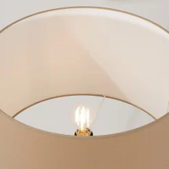 Lampadaire en tissu/PVC/acier 1 lampes 40x40x135cm Sollux