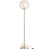 Lampadaire en Verre "Ruche" 156cm Cognac Clair
