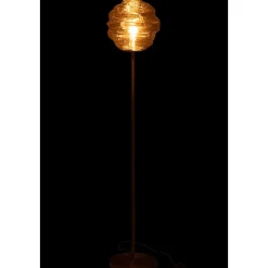 Lampadaire en Verre "Ruche" 156cm Cognac Clair