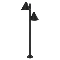 Lampadaire Eriksson taille M LED intégrée 1200lm 17W IP44 GoodHome noir