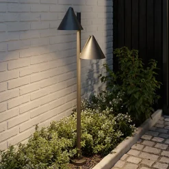 Lampadaire Eriksson taille M LED intégrée 1200lm 17W IP44 GoodHome noir