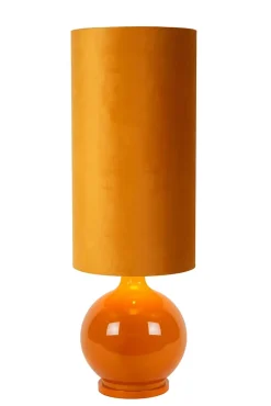 Lampadaire ESTERAD en verre avec 1xE27 - Jaune Ocre - Lucide