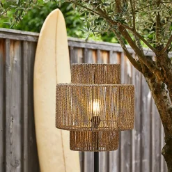 Lampadaire extérieur Cacun E27 15W IP44 jacinthe d'eau H.161 x Ø40 cm