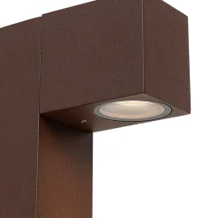 Lampadaire extérieur industriel brun rouille 80 cm IP44 - Baleno