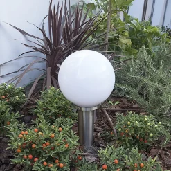 Lampadaire extérieur intelligent en acier inoxydable 50 cm avec Wifi A60 - Sfera
