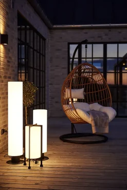 Lampadaire extérieur LED 12W, IP44, blanc et noir - Markslöjd - Garden 24