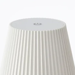 Lampadaire extérieur MACOBO blanc mat acier inoxydable/acrylique - LED intégrée 3,4W