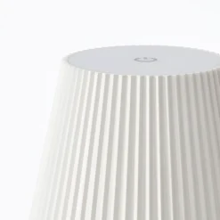 Lampadaire extérieur MACOBO blanc mat acier inoxydable/acrylique - LED intégrée 3,4W