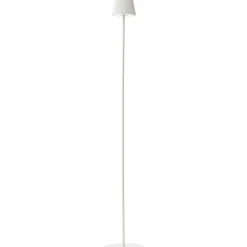 Lampadaire extérieur MACOBO blanc mat acier inoxydable/acrylique - LED intégrée 3,4W