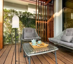 Lampadaire Extérieur 1xE27, max. 20W IP44 Noir et Blanc - Markslöjd - Afternoon