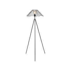 Lampadaire filaire métal Hibiscus noir Ostaria