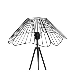 Lampadaire filaire métal Hibiscus noir Ostaria