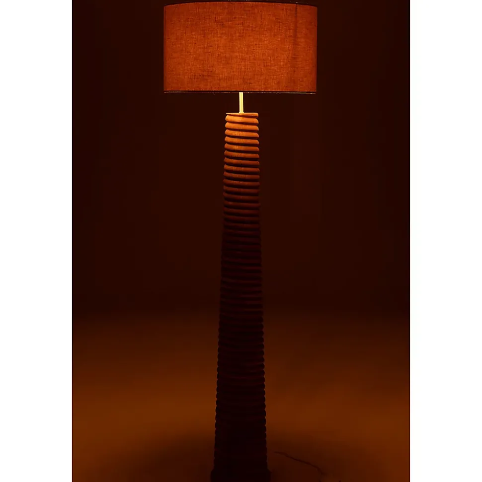 Lampadaire Filetage en Bois "Ailanthus" 160cm Naturel