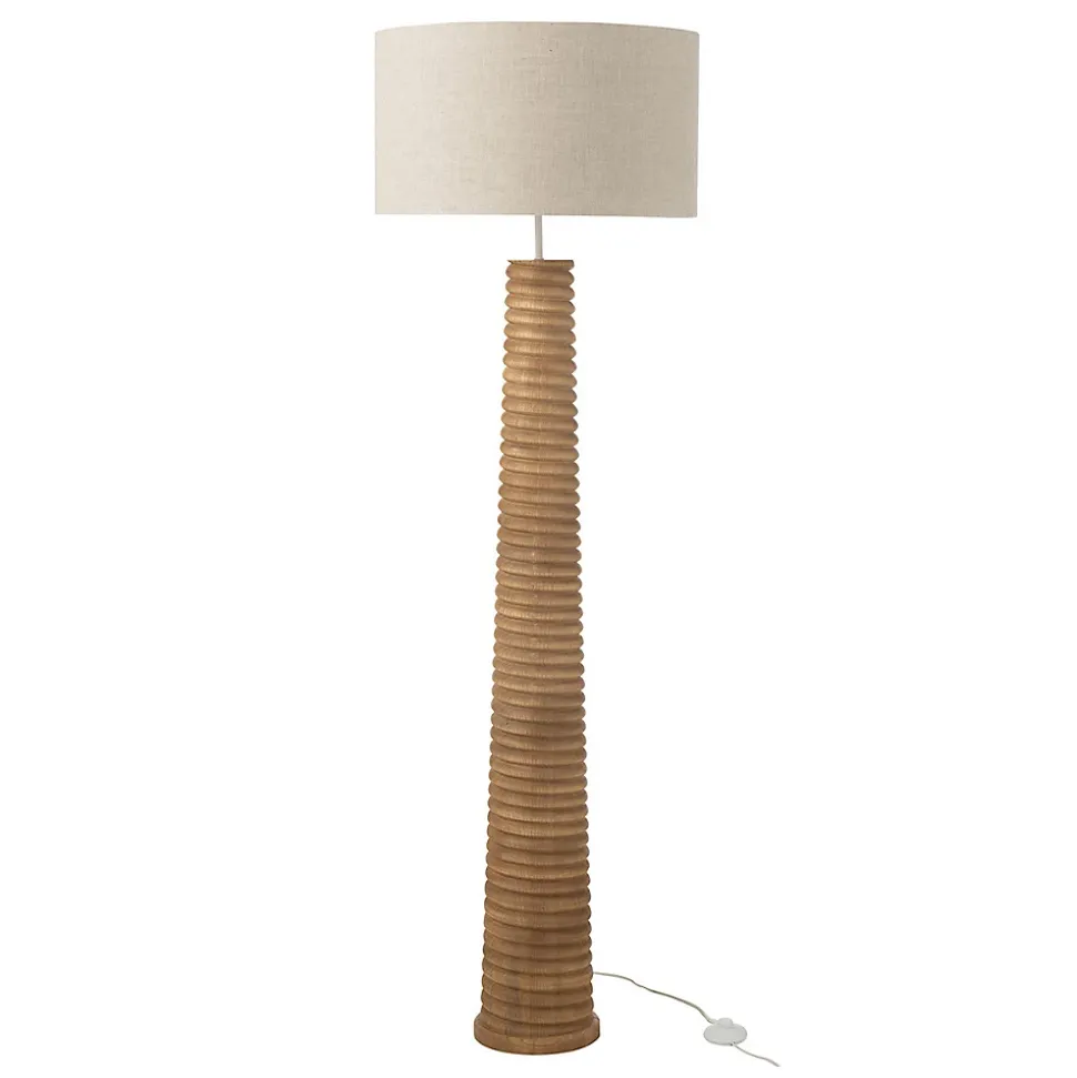 Lampadaire Filetage en Bois "Ailanthus" 160cm Naturel