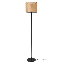 Lampadaire Helens E27 154 x 30 cm noir beige lux.pro