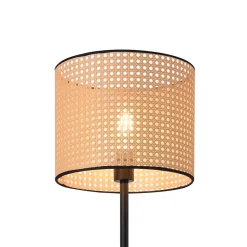 Lampadaire Helens E27 154 x 30 cm noir beige lux.pro