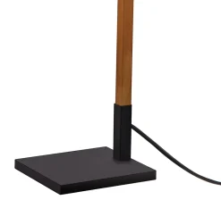Lampadaire incandescent Menonry GoodHome E27 noir mat
