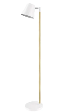 Lampadaire incandescent Mulanje GoodHome E14 blanc mat