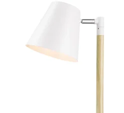 Lampadaire incandescent Mulanje GoodHome E14 blanc mat