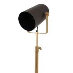 Lampadaire Industriel "Celeste" 163cm Noir & Or