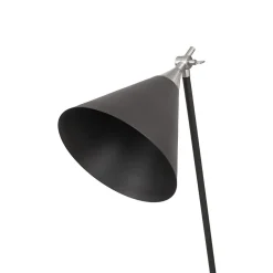 Lampadaire Industriel "Celeste" 148cm Noir & Argent