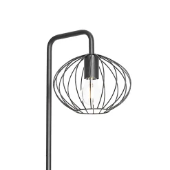 Lampadaire industriel noir 23 cm - Margarita