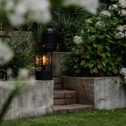 Lampadaire industriel noir 40 cm IP44 - Charlois