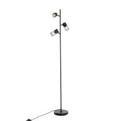 Lampadaire industriel noir 3 lumières - Jim