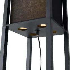 Lampadaire intelligent noir avec Wifi A60 - Stojan