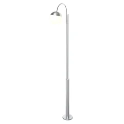 Lampadaire Jarrow E27 25W IP44 GoodHome chrome