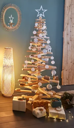 Lampadaire Kasungu E27 60w IP20 ø28 x h. 95,5 cm GoodHome coloris naturel