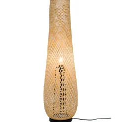 Lampadaire Kasungu E27 60w IP20 ø28 x h. 95,5 cm GoodHome coloris naturel