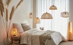 Lampadaire Kasungu E27 60w IP20 ø28 x h. 95,5 cm GoodHome coloris naturel