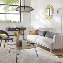 Lampadaire Keli noir - métal H150 cm - Atmosphera