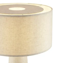 Lampadaire Kusaki tissu beige H.142cm IP20 E27 20W Brilliant