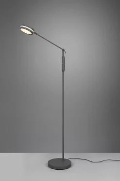 Lampadaire Led anthracite, variateur, mémoire - Trio - Franklin
