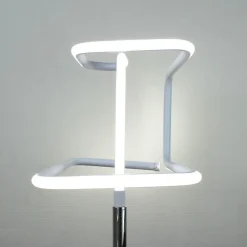 Lampadaire LED 167 cm design abstrait pied métal chromé - SQUARE