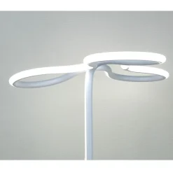 Lampadaire LED 166 cm design trèfle pied métal chromé - CLOVER