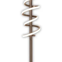 Lampadaire LED BELLEZA 140cm metal plastique nickel mat blanc LEDs fixes salon salle a manger chambre bureau moderne